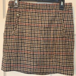 J. Crew Houndstooth skirt